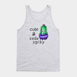 Cute And Kinda Spiky Cactus Doodle Tank Top